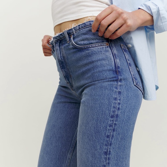 Reformation Mariah cut off waistband straight leg jeans - Picture 3 of 5